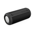 Black 20W portable Bluetooth speaker with 1800mAh battery, 205mm x 90mm plastic body, and button controls