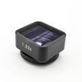 Black SANYK 1.33x anamorphic widescreen lens for mobile phone video recording