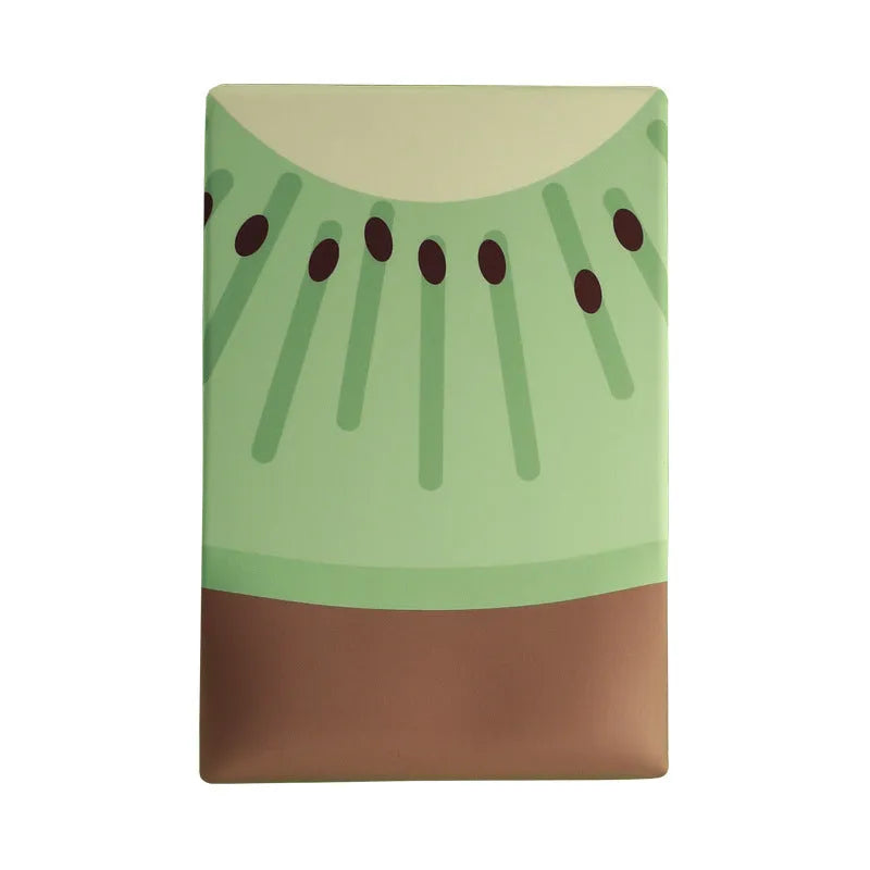 Kiwi patterned silicone and cloth wrist mouse pad with calculator function and non-slip base