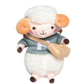 Little Sheep plush crossbody bag showing square design with lamb pattern and zip closure