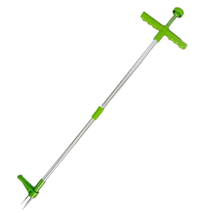 Aluminium manual weeding tool with plastic components for garden weed removal