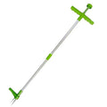 Aluminium manual weeding tool with plastic components for garden weed removal