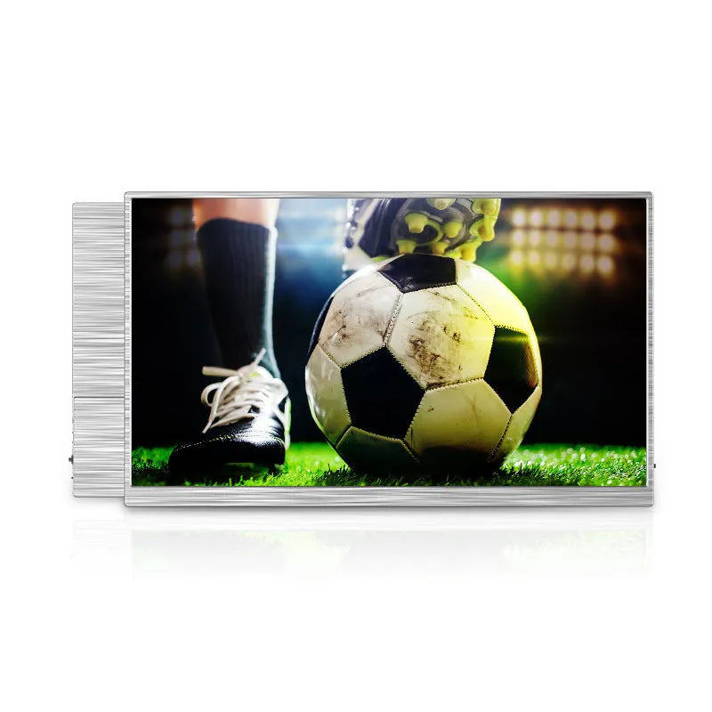 15-inch portable gaming monitor with ultra-thin design showing split screen display functionality