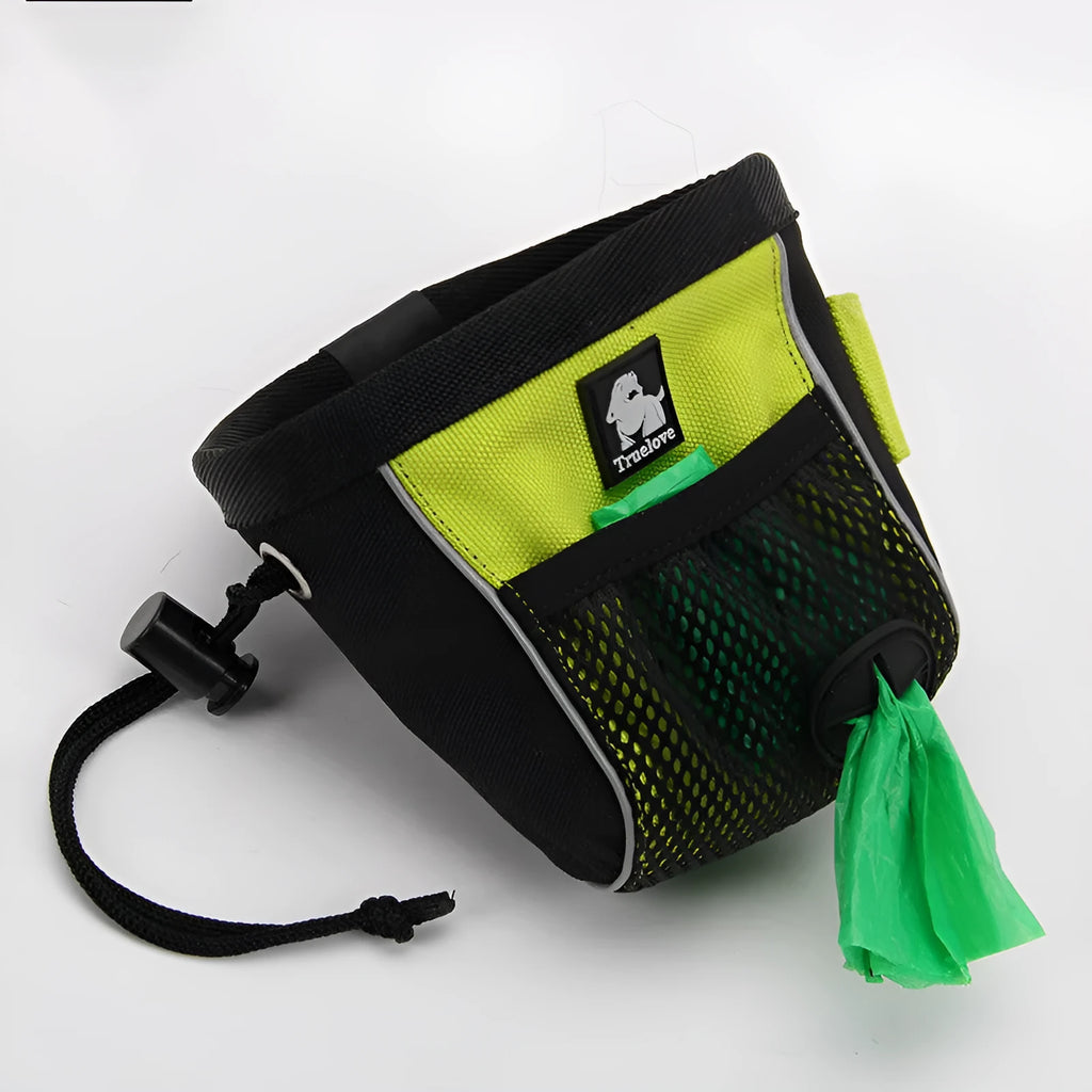 True Love dog training waist bag with waterproof storage and removable waste bag holder in orange colour