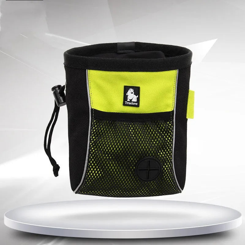 True Love dog training waist bag with waterproof storage and removable waste bag holder in orange colour