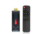 Android TV set-top box stick with remote control and cables for smart TV conversion