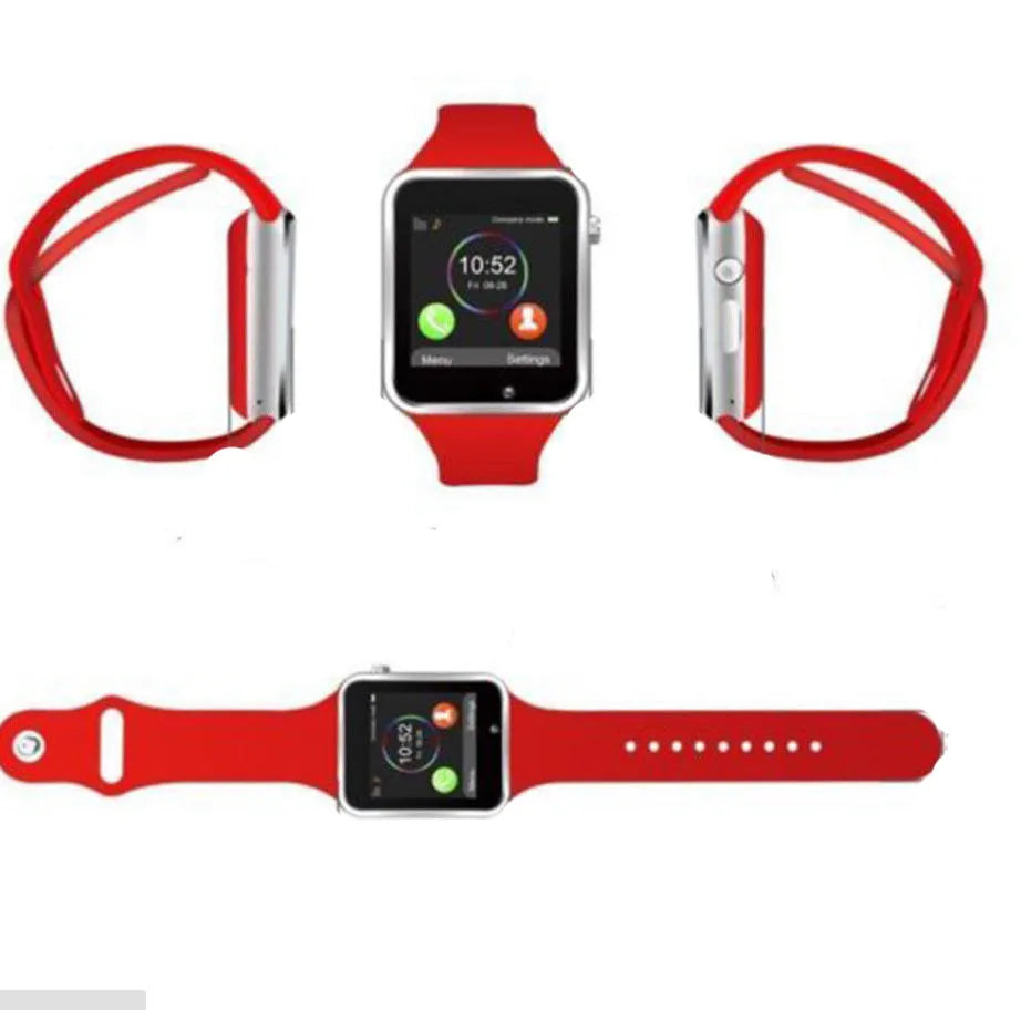 A1 Smart Watch with 1.54-inch touchscreen in black, silver, white, gold, pink, red, green or blue colour options
