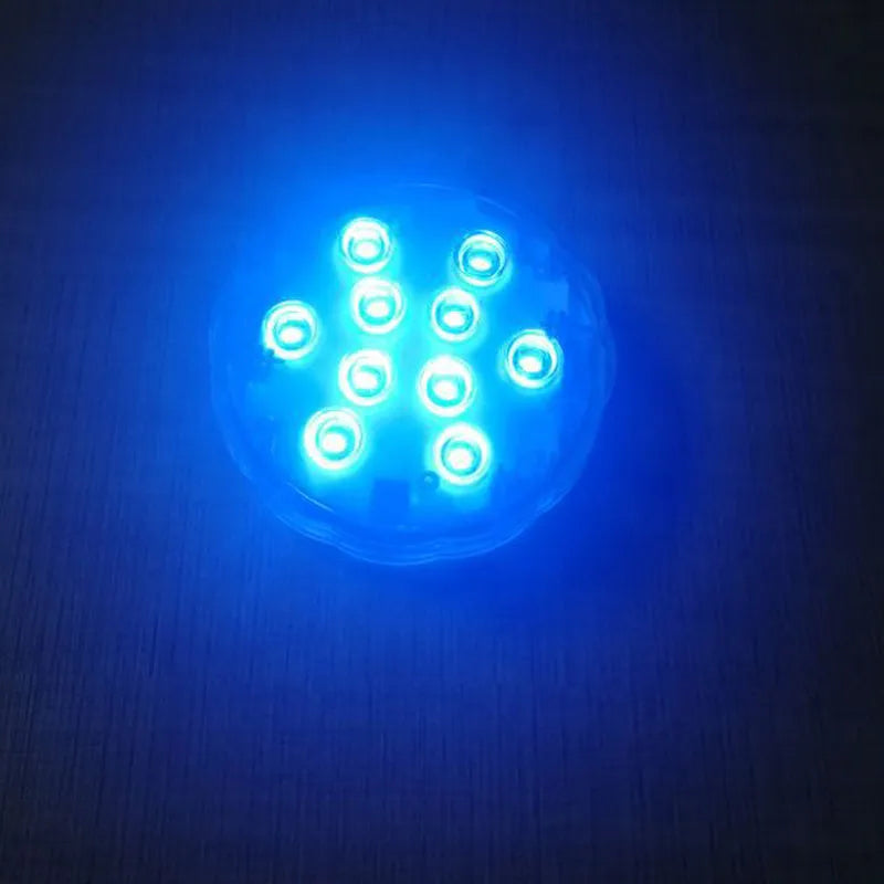 Circular waterproof decorative LED light with remote control for indoor and outdoor lighting