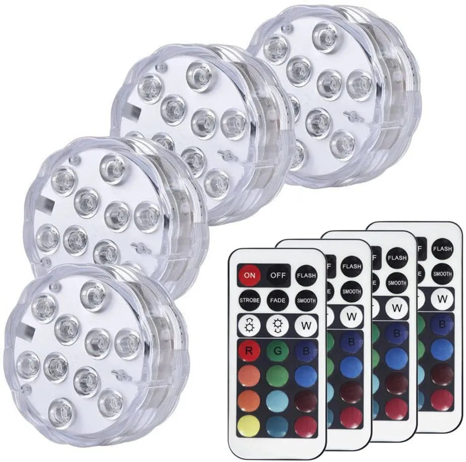 Circular waterproof decorative LED light with remote control for indoor and outdoor lighting