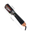 Black and pink tourmaline ceramic hot air comb with infrared technology and anion spray function