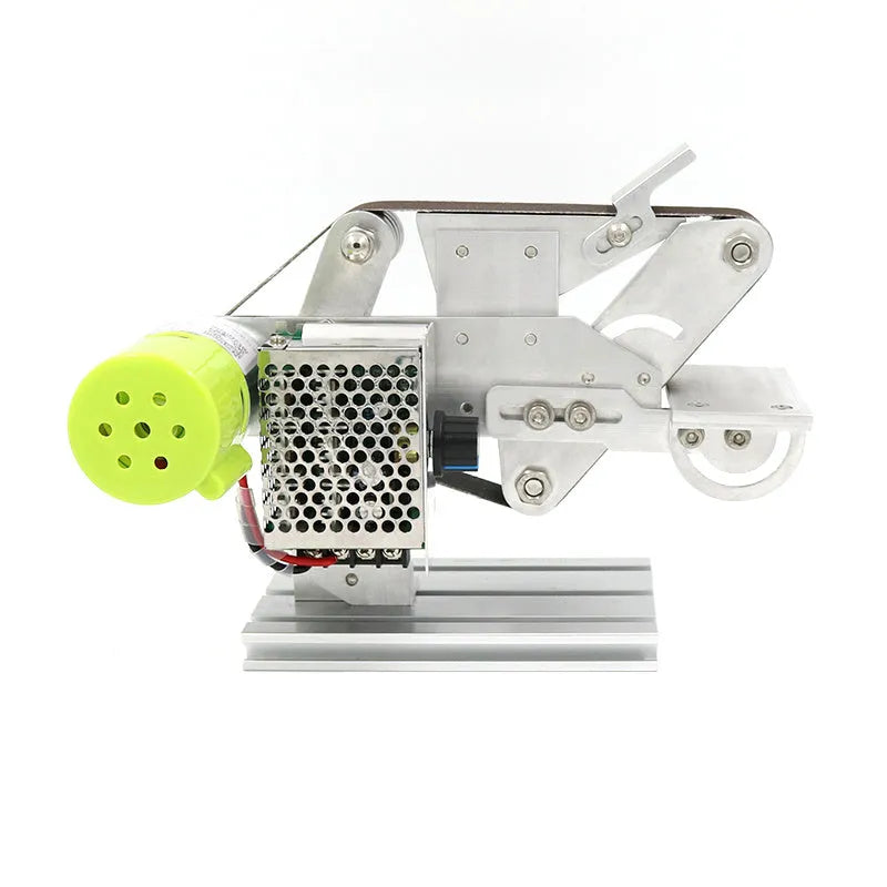 895 model fixed-angle desktop belt grinding and sharpening machine on a workbench.