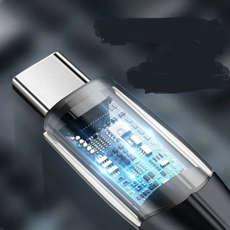 Baseus black and white Android fast charge micro USB cables in 1 metre and 2 metre lengths