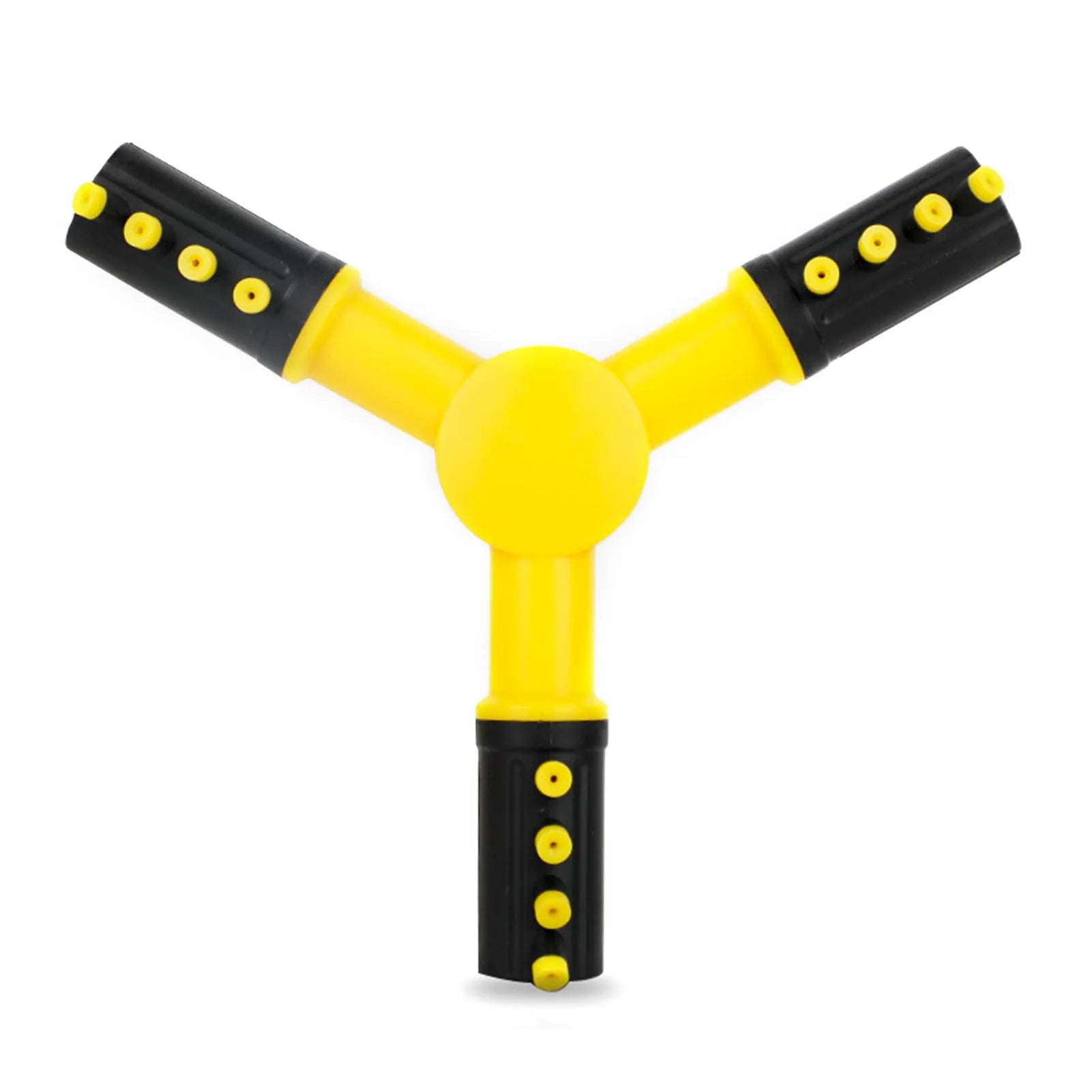Tandem Rotary Sprinkler 360 degree automatic rotating head for garden lawn irrigation in photo colour