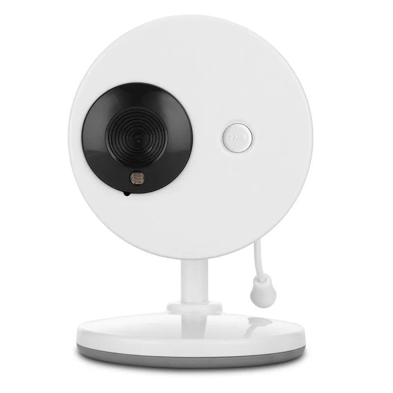 White wireless baby monitor with 3.5-inch screen and a separate UFO-style camera unit