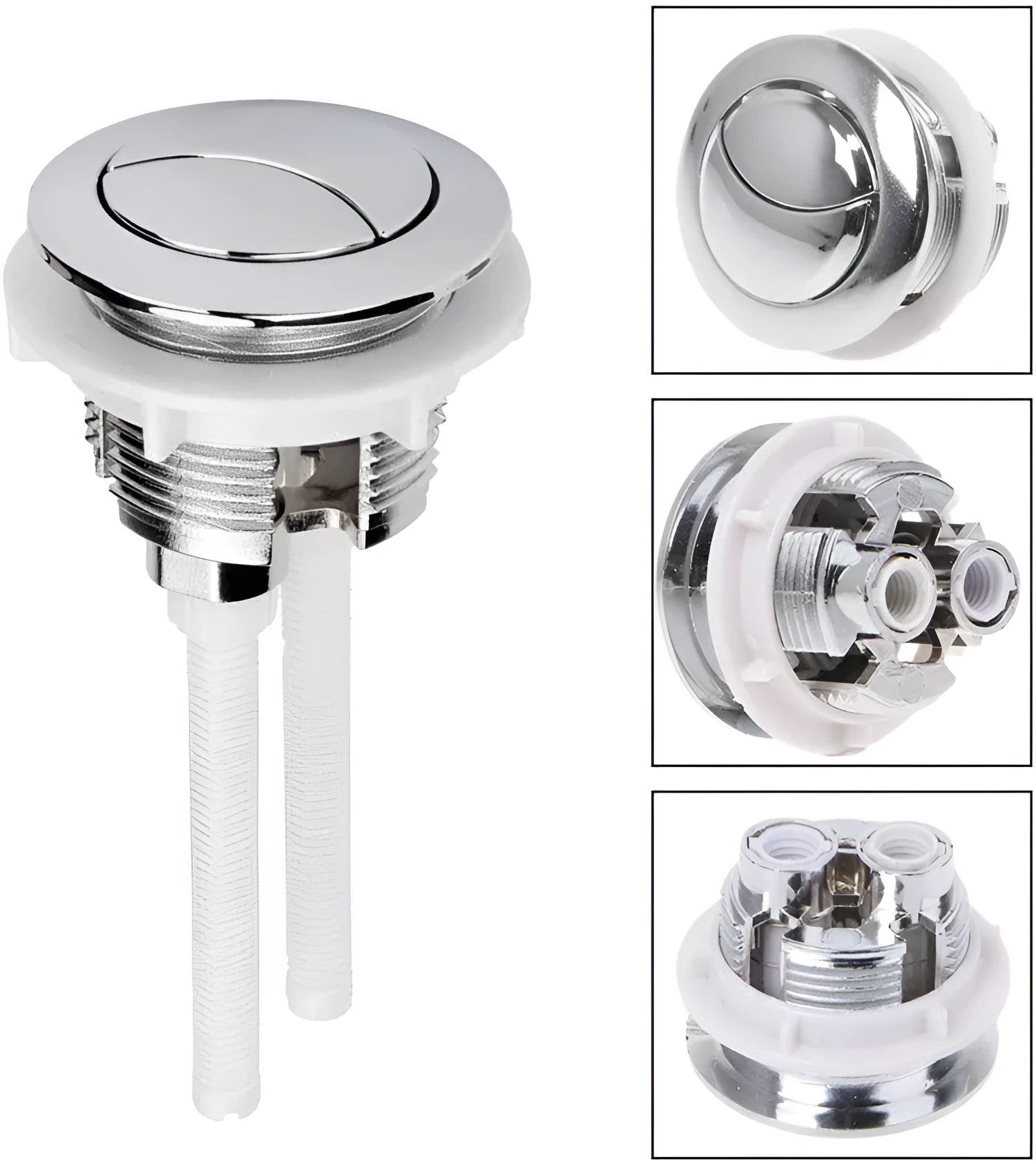38mm round toilet flush button replacement part in ABS plastic