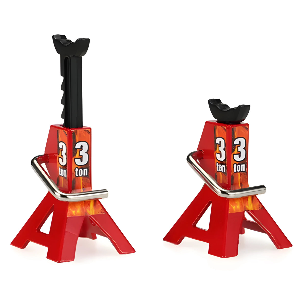 Zinc alloy 3T 6T simulation model car jack with 73-105mm adjustable height and 45x50mm base for RC crawler scene decoration