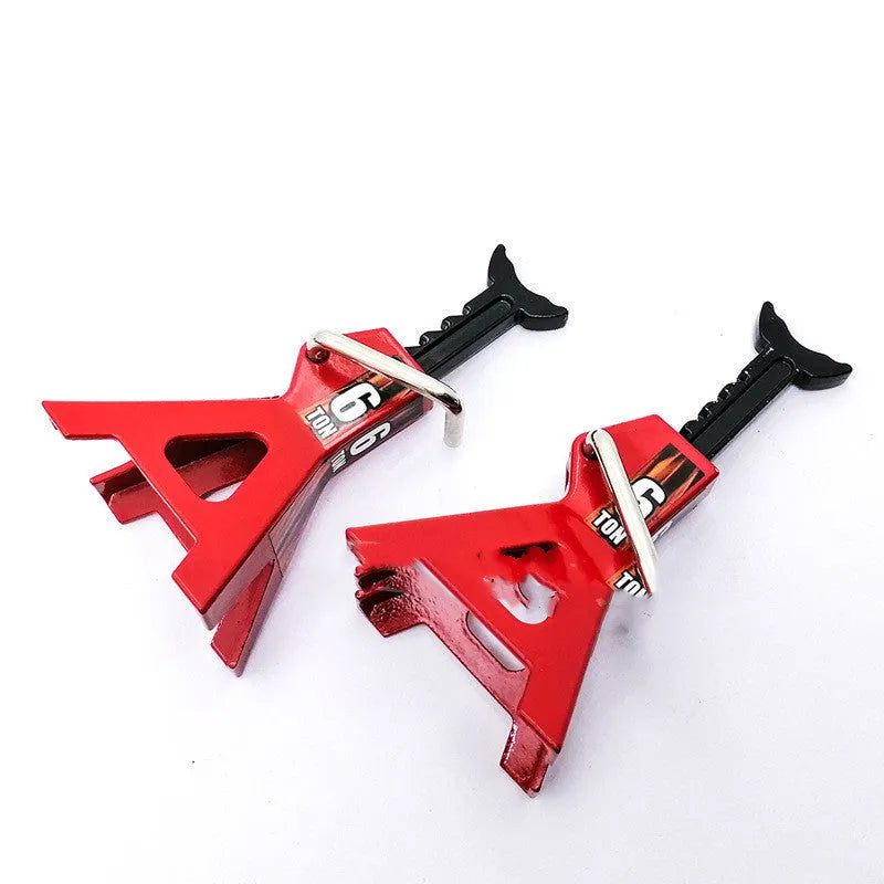 Zinc alloy 3T 6T simulation model car jack with 73-105mm adjustable height and 45x50mm base for RC crawler scene decoration