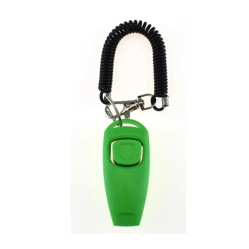 PETRIC two-in-one plastic dog training clicker and whistle with wrist bracelet, available in 11 colours