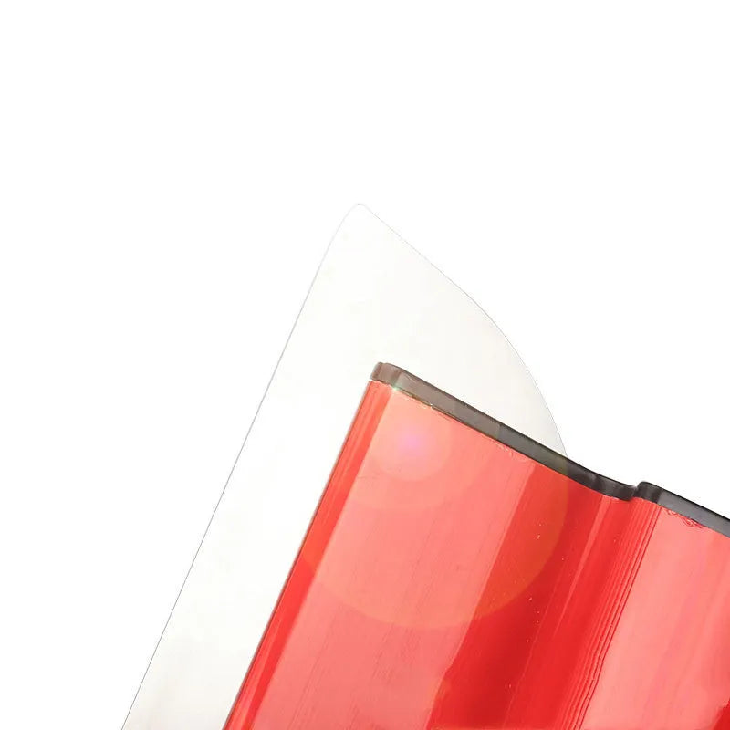 Red 40cm leveling scraper tool for wall putty and wallpaper paste application