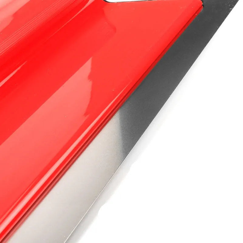 Red 40cm leveling scraper tool for wall putty and wallpaper paste application