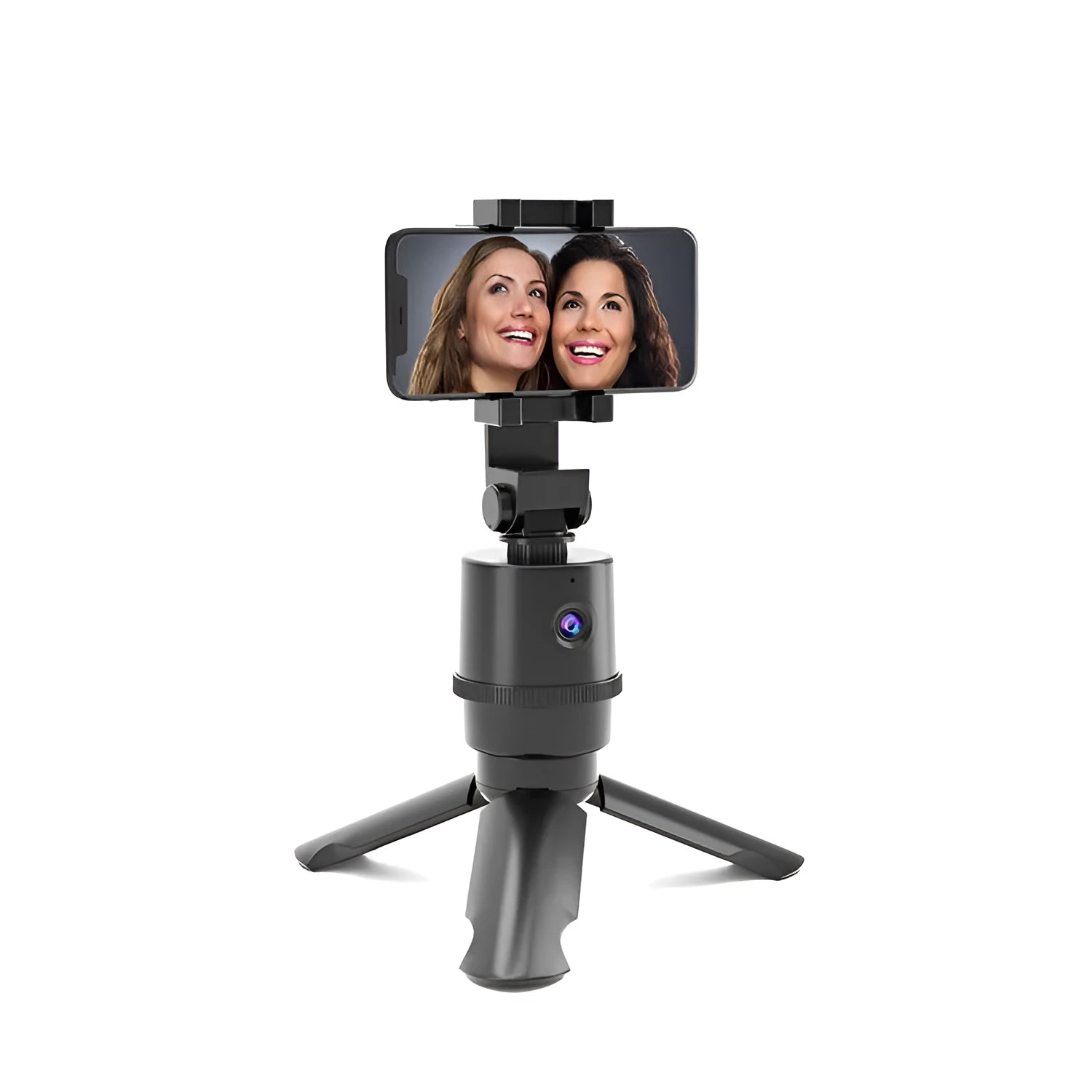 360-degree intelligent tracking pan tilt camera bracket for smartphones with AI face recognition