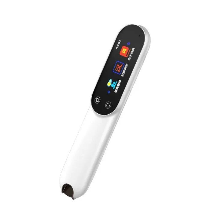 Pearl white smart scanning pen with 16GB storage for textbook translation and OCR