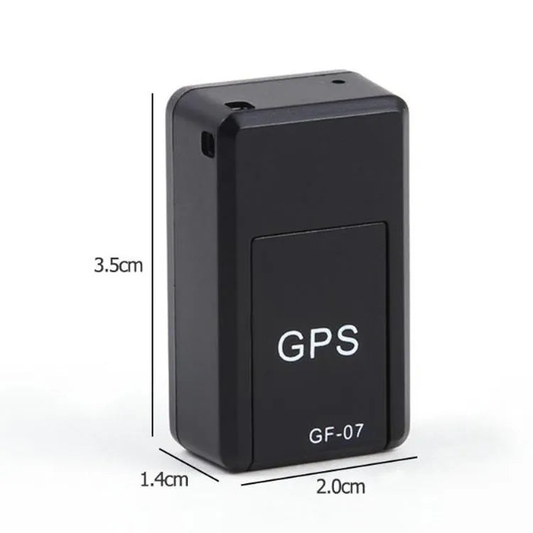 Black mini magnetic GPS car tracker device for vehicle tracking