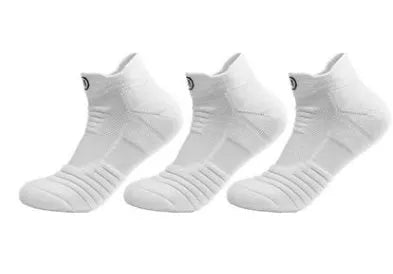 Elite Socks men's thickened towel bottom deodorant running socks in black grey white