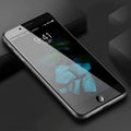 Three-piece tempered glass screen protector for iPhone 6S 7 8 models with full coverage and anti-fingerprint coating