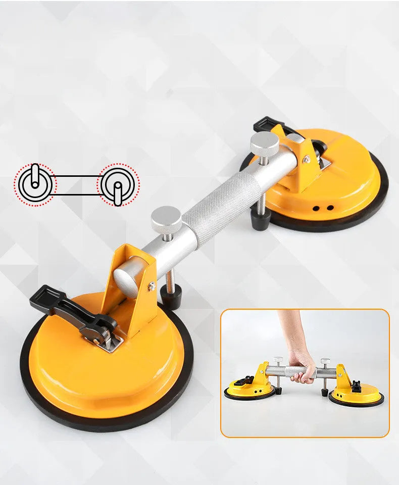 Fixed single claw heavy alloy steel vacuum floor tile tool lifting a ceramic tile