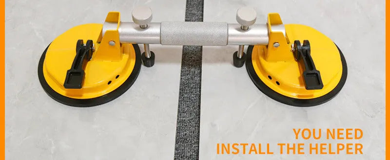 Fixed single claw heavy alloy steel vacuum floor tile tool lifting a ceramic tile