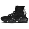 Men's black and white casual sports shoes with mesh lining available in sizes EU 39 to EU 47