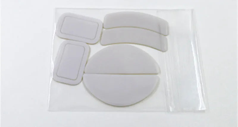 White Esports Tiger replacement mouse skates for Logitech G PRO X Superlight and GPW 2nd mice with anti-static tweezers.