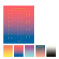 Ten sheets of Morandi gradient bookmark stickers with symphony designs for planner organisation, each measuring 88x110mm