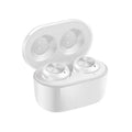 A6 wireless Bluetooth earbuds with noise cancellation in black or white colour options
