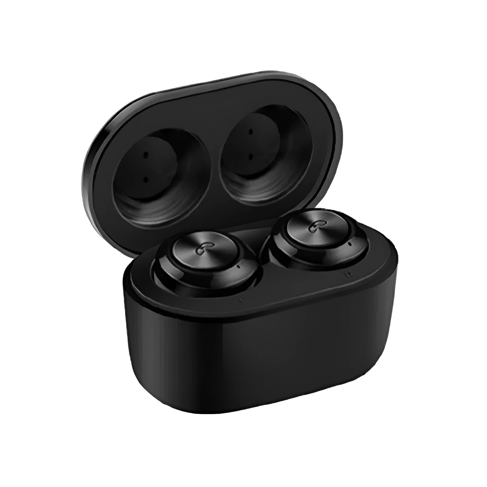 A6 wireless Bluetooth earbuds with noise cancellation in black or white colour options