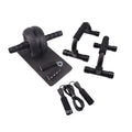 Resistance bands push-up bar set with abdominal exercise wheel in choice of colours