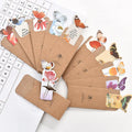 Butterfly paper bookmark measuring 13.5cm by 5.5cm with colourful design for page marking