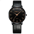 Casual quartz wristwatch with alloy case and plexiglass lens showing colour variations