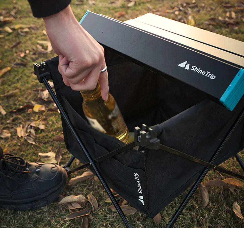 Outdoor folding table storage bag in waterproof Oxford fabric with front pocket, small size