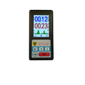 Nuclear radiation detector with GM tube, measuring 135 x 70 x 38mm in ABS shell, black or white