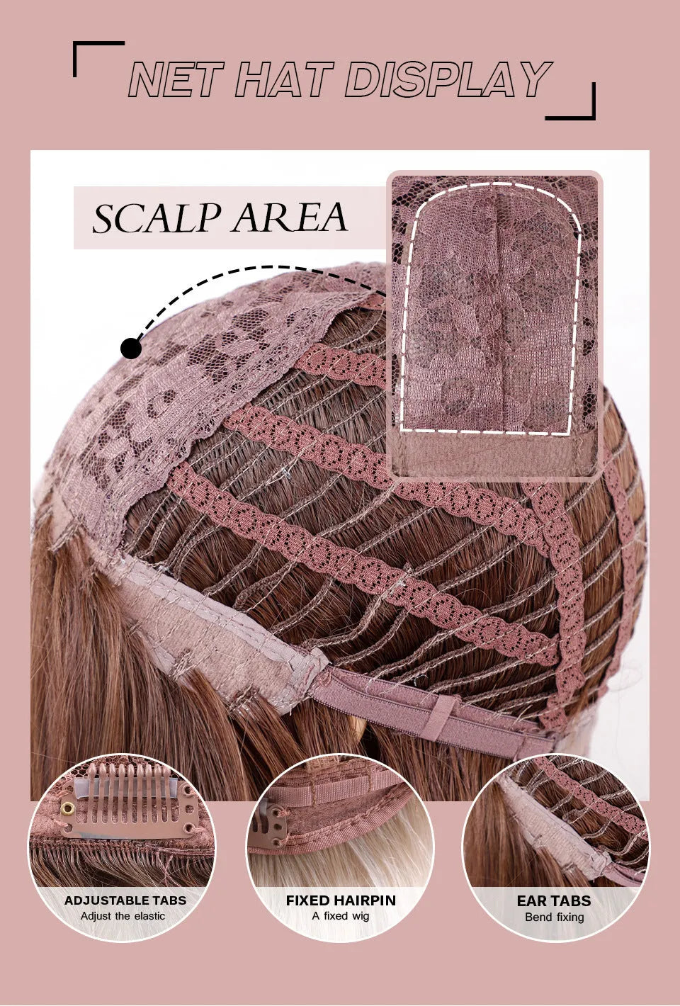 White 24 inch long curly wig with 150% density, middle parting and medium to small curls