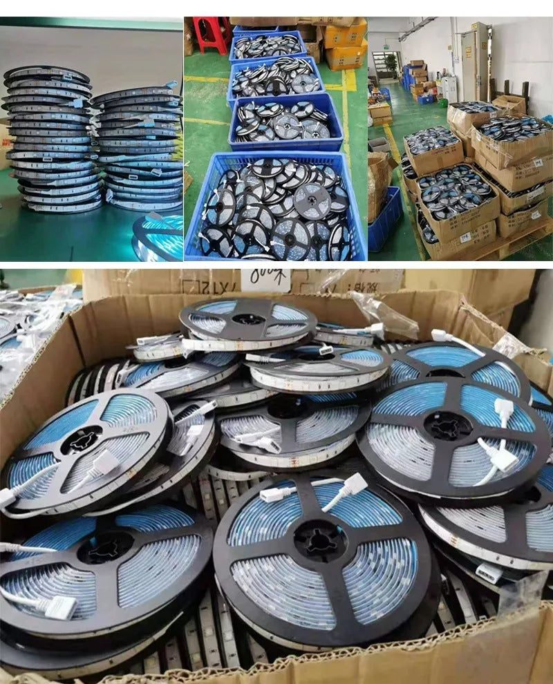 5050 RGB LED strip light 60 LEDs per metre 12V with remote control and waterproof style options