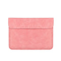 LLANO sheepskin laptop sleeve with lock, compatible with MacBook Air Pro 11-16 inch, in brown, grey, light grey or pink.