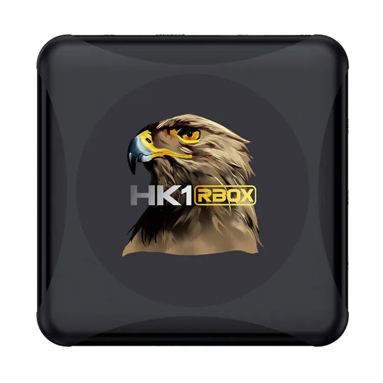 Android set-top box with RK3318 processor, 4GB RAM, 64GB flash storage, 1920x1080 output, and plug region options