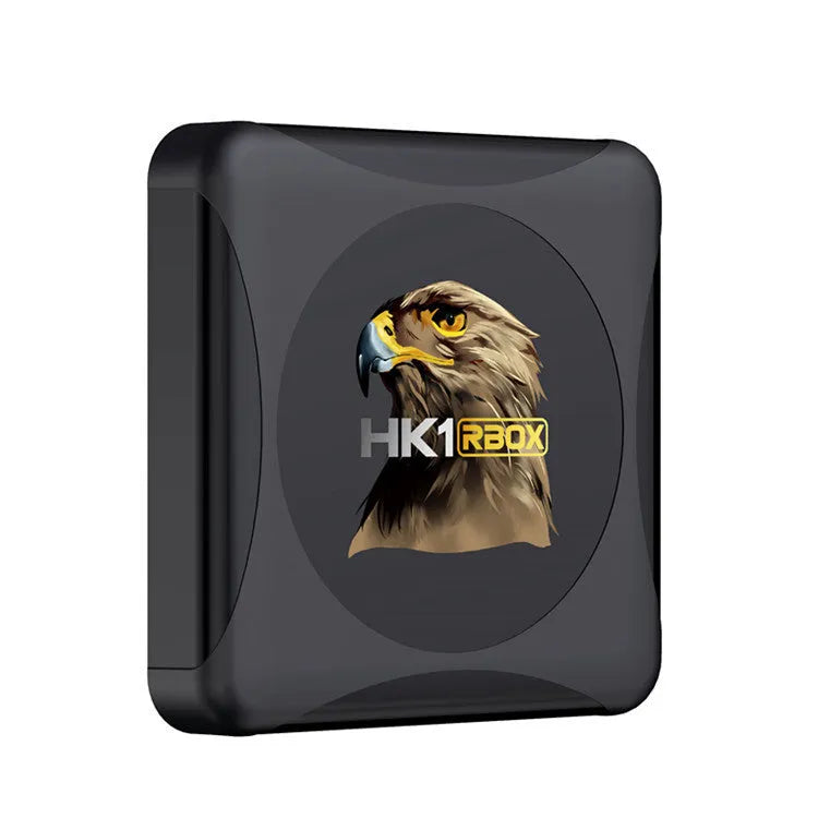 Android set-top box with RK3318 processor, 4GB RAM, 64GB flash storage, 1920x1080 output, and plug region options