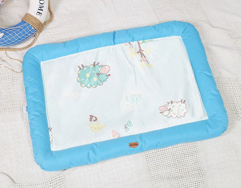 Cloth pet mat for cat litter and dog supplies in grey, pink or blue, sizes 55x38x5cm to 84x59x5cm