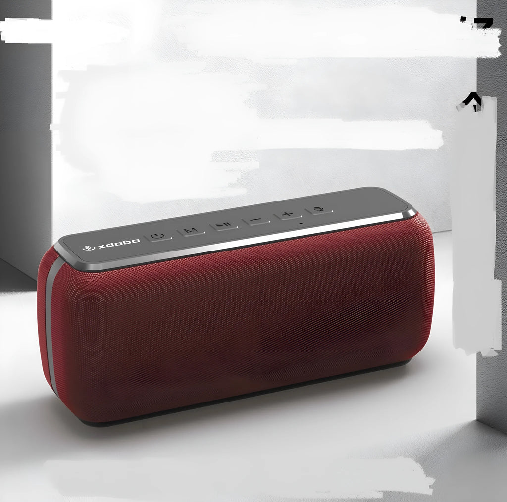 Sound Big X8 portable Bluetooth speaker in black with button controls and grille