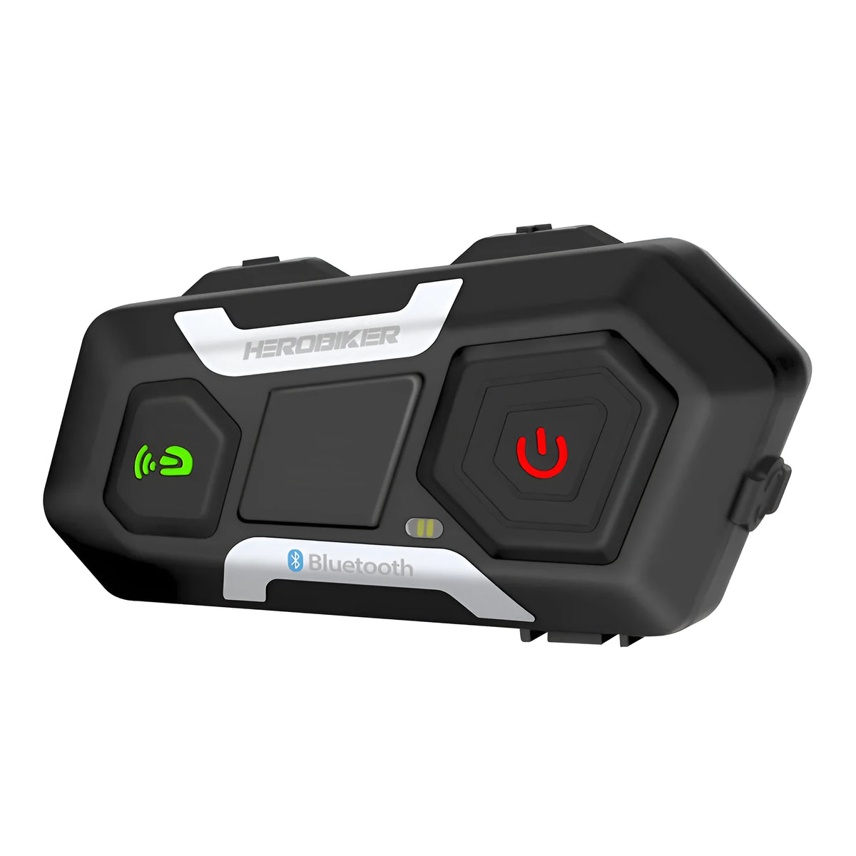 HEROBIKER motorcycle intercom helmet headset, Bluetooth 3.0, waterproof, 1200M, 85 x 42 x 23 mm, black