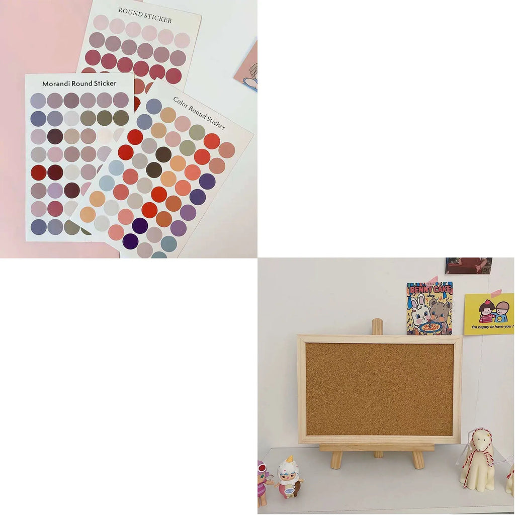 Cork board photo wall message board in 20cm x 30cm or 30cm x 40cm with optional stickers, support and cards